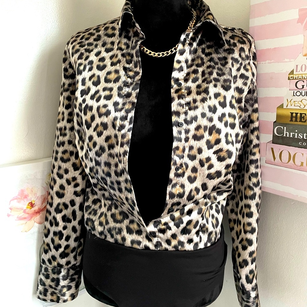 Zara animal print bodysuit
